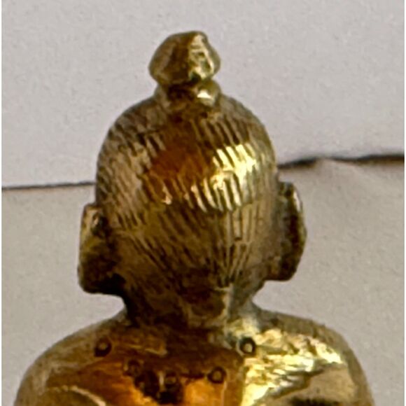 Vintage Brass Makhan Chor Laddu Gopal Baby Krishna Statue - Picture 3 of 9